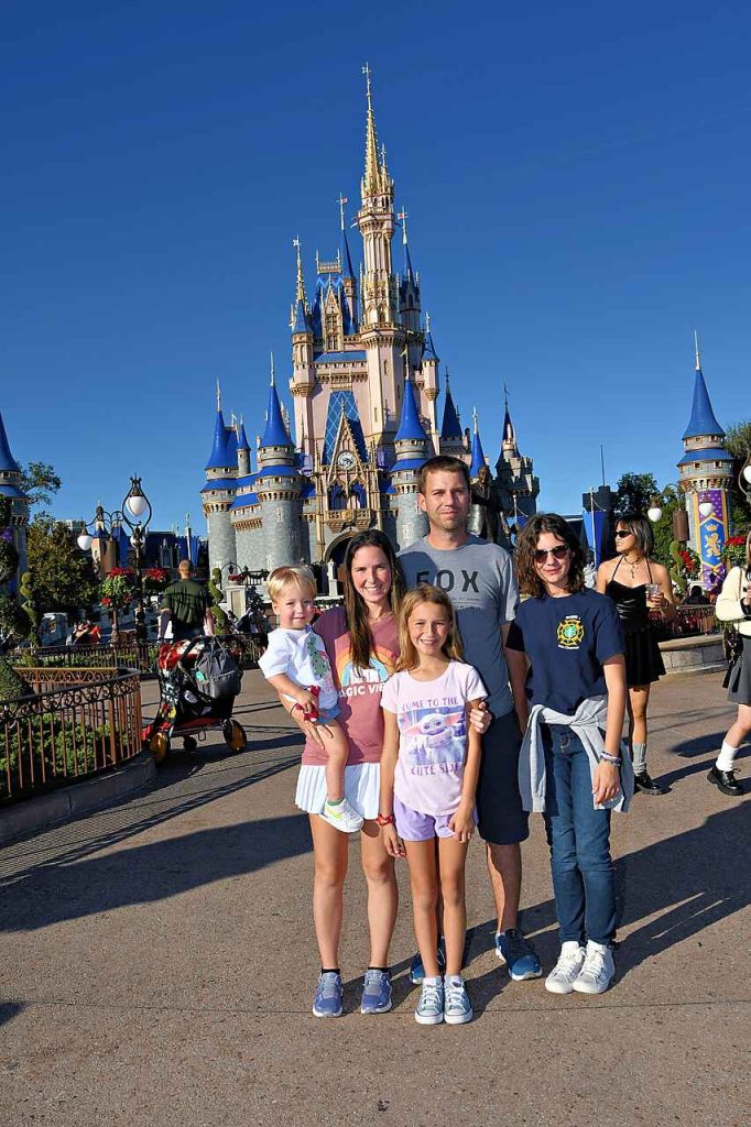 Kayla Steele with Family at Walt Disney World