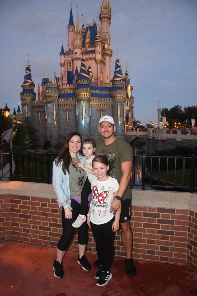 Megan Polk and family at Walt Disney World