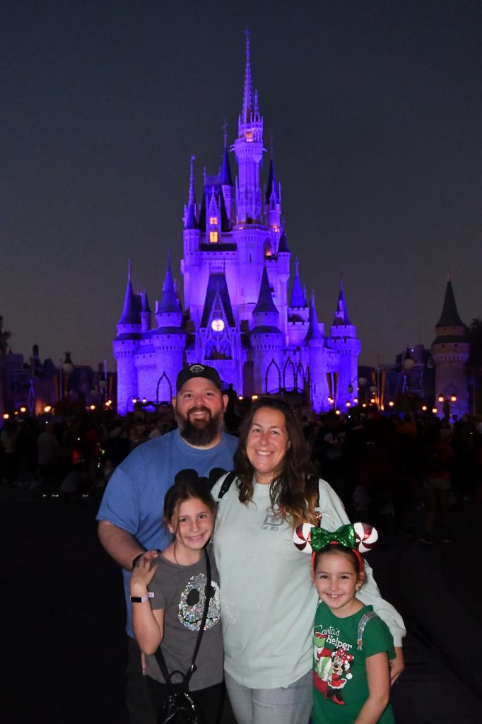 Andrea Davis and family at Disney World